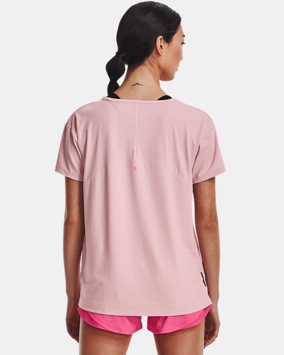 Camiseta de manga corta UA RUSH™ Energy Core para mujer, Pink, pdpMainDesktop image number 1